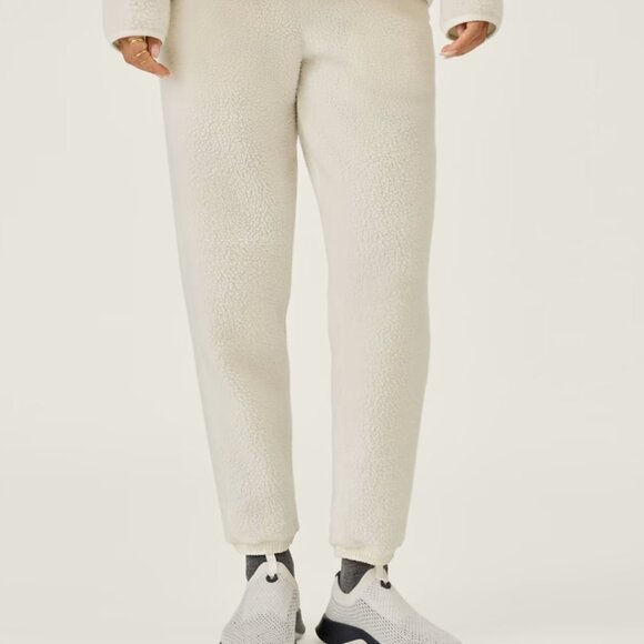 Allbirds Fluff Fleece pants Ivory L - Picture 1 of 8